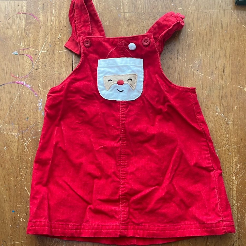 Carter’s Corduroy Christmas Santa Dress - 12 months